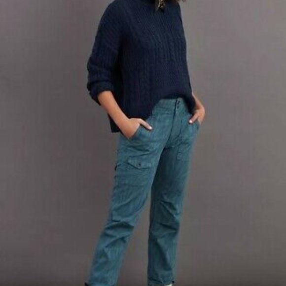 The Wanderer Utility Pants Teal Print